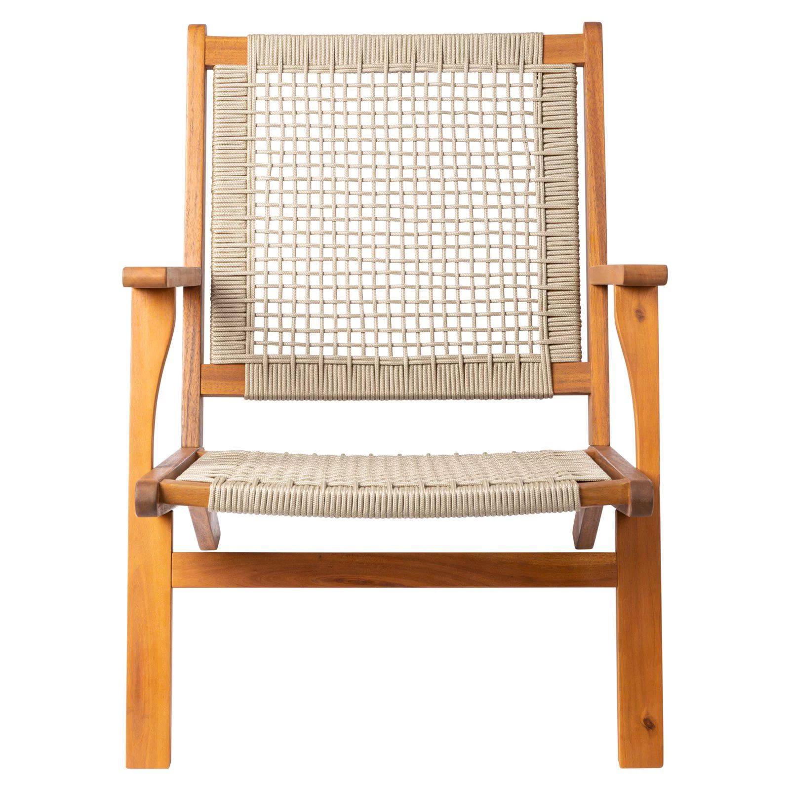 Patio Sense Vega Natural Stain Outdoor Lounge Chair | Walmart (US)