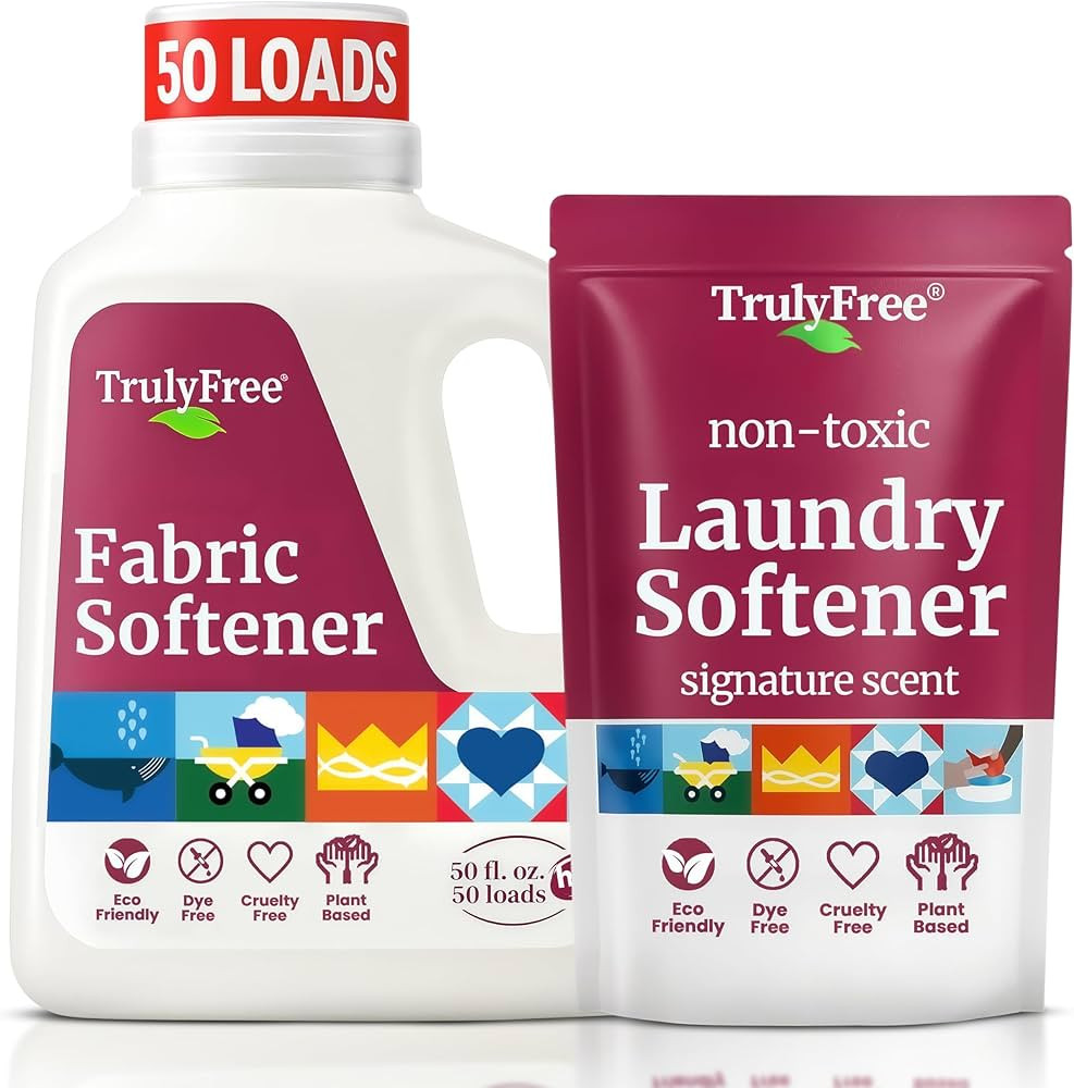 Truly Free Natural Fabric Softener | Plant-Based | Non-Toxic for Babies & Kids Sensitive Skin | U... | Amazon (US)