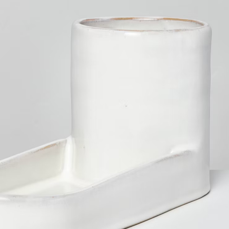 Stoneware Kitchen Sink Caddy Sour Cream - Hearth & Hand™ with Magnolia | Target