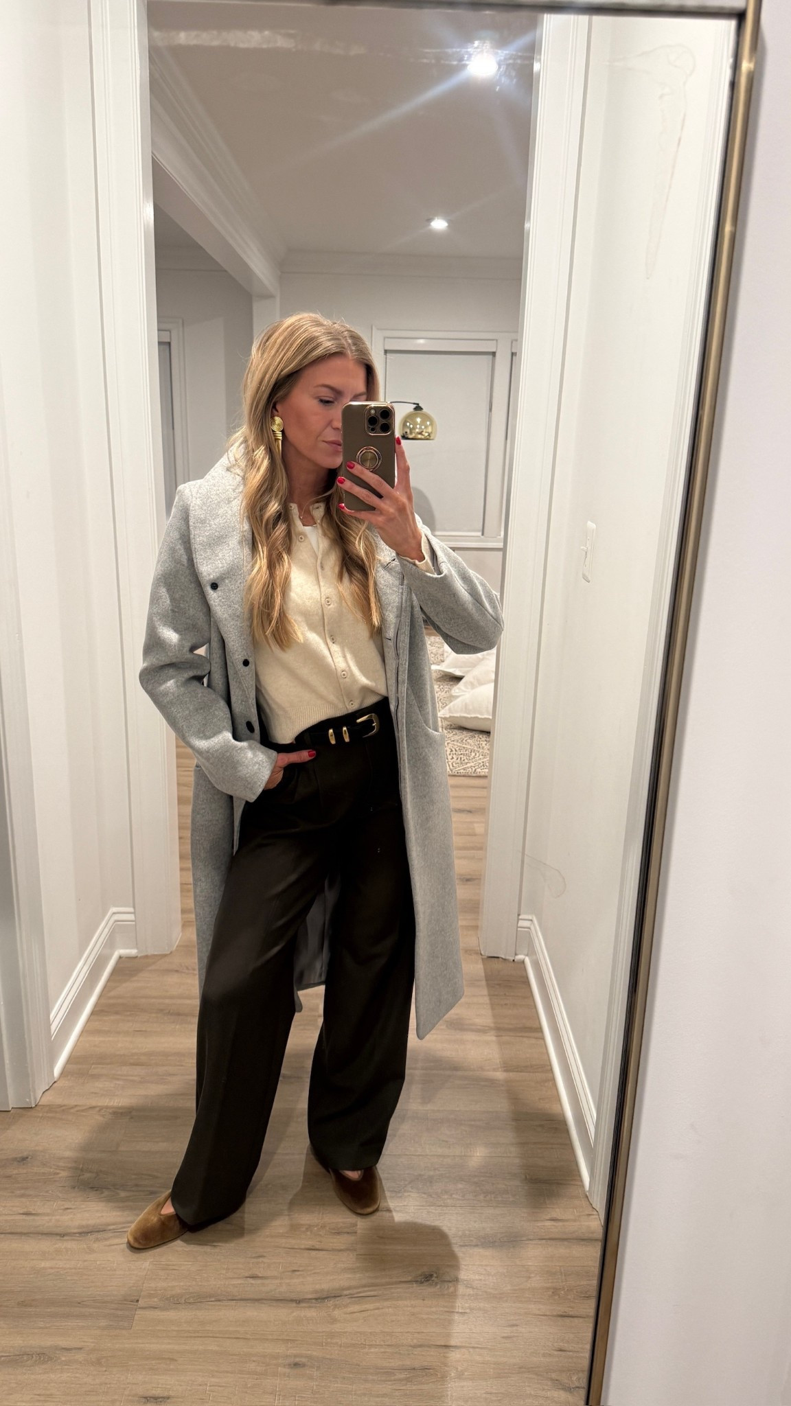 Cardigan + satin pants combo! 
Sweater: runs TTS, wearing size small 
Pants: run TTS

#LTKHoliday 

#LTKootd #LTKgrwm #LTKSeasonal