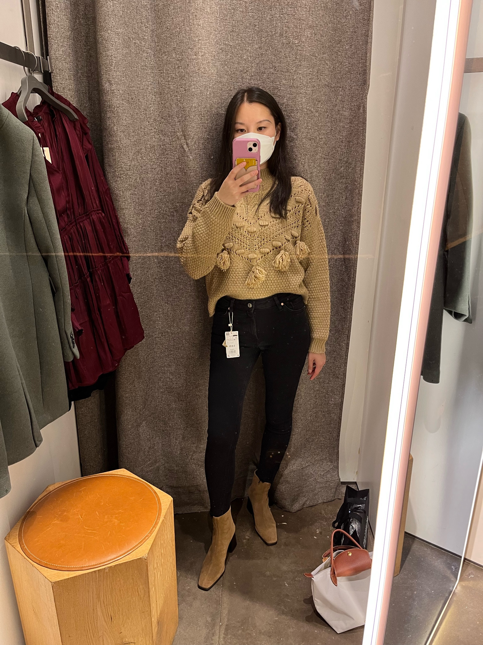 Brown sweater / oversized sweater / cropped sweater / bobble sweater / black jeans / ankle boots / ankle booties / skinny jeans / high waisted jeans / slouchy sweater / fall outfit / causal fall outfit 

#LTKSeasonal #LTKunder100 #LTKstyletip