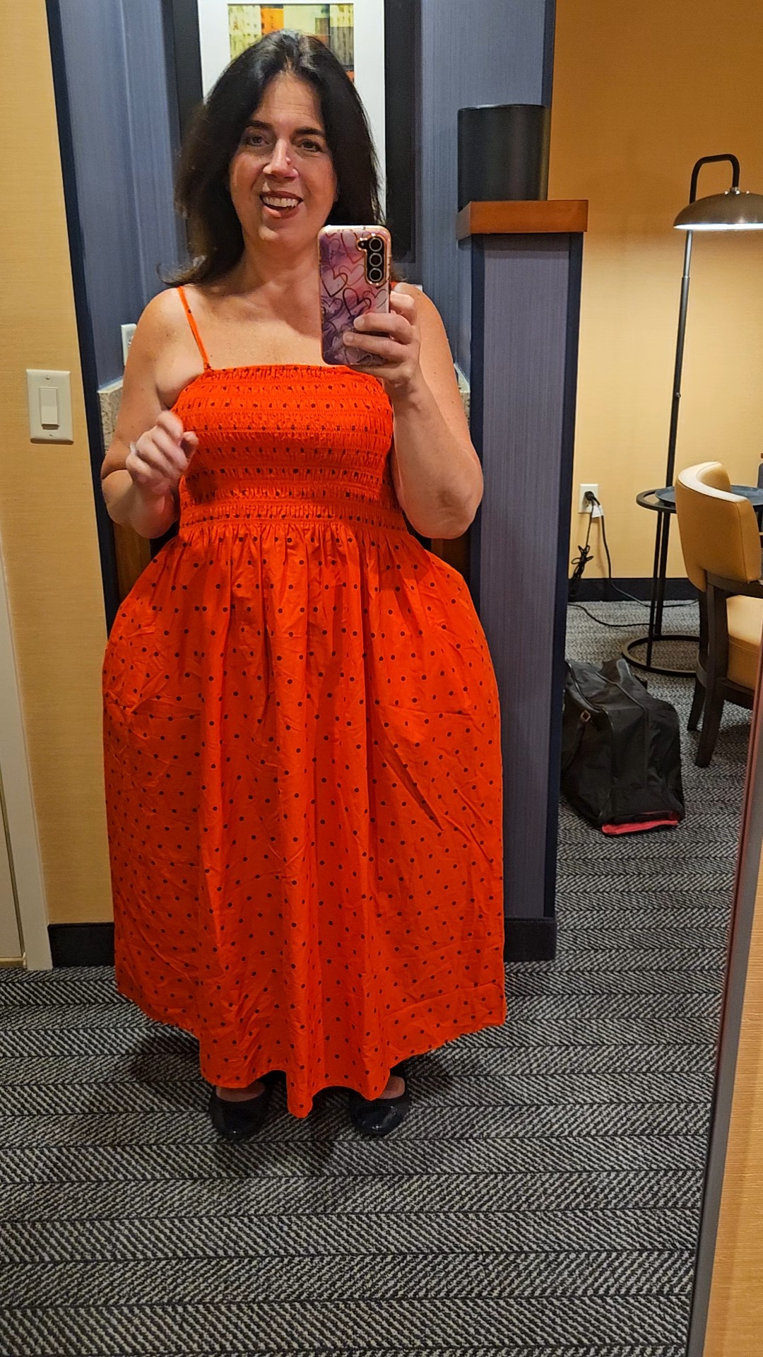 A SON who is an Athlete & a Shopper! #winning #proudmama He went out and picked up a smaller size for me❤️This is a large and fits perfectly for this lightweight, citton sheeting smocked sun dress that is the perfect summer outfit that doubles as a great travel outfit for our week away for his WaterPolo games at the Junior Olympics.🏊🏻‍♂️#lovehimsomuch #boymomPS - this dress has been restocked but is going fast already!Be sure to hit the heart button on thisnpost in the LTK app to get notified when it drops in price! #affordablefashion#fashionforall

#LTKPlusSize #LTKMidsize #LTKTravel