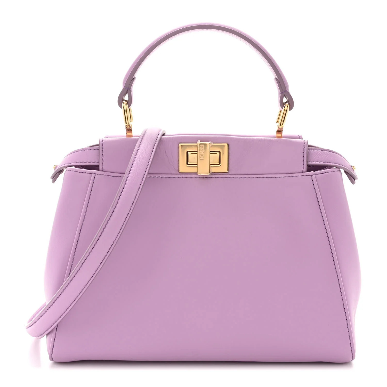 Nappa Stacked Bar Mini Peekaboo Iconic Satchel Violetta | FASHIONPHILE (US)