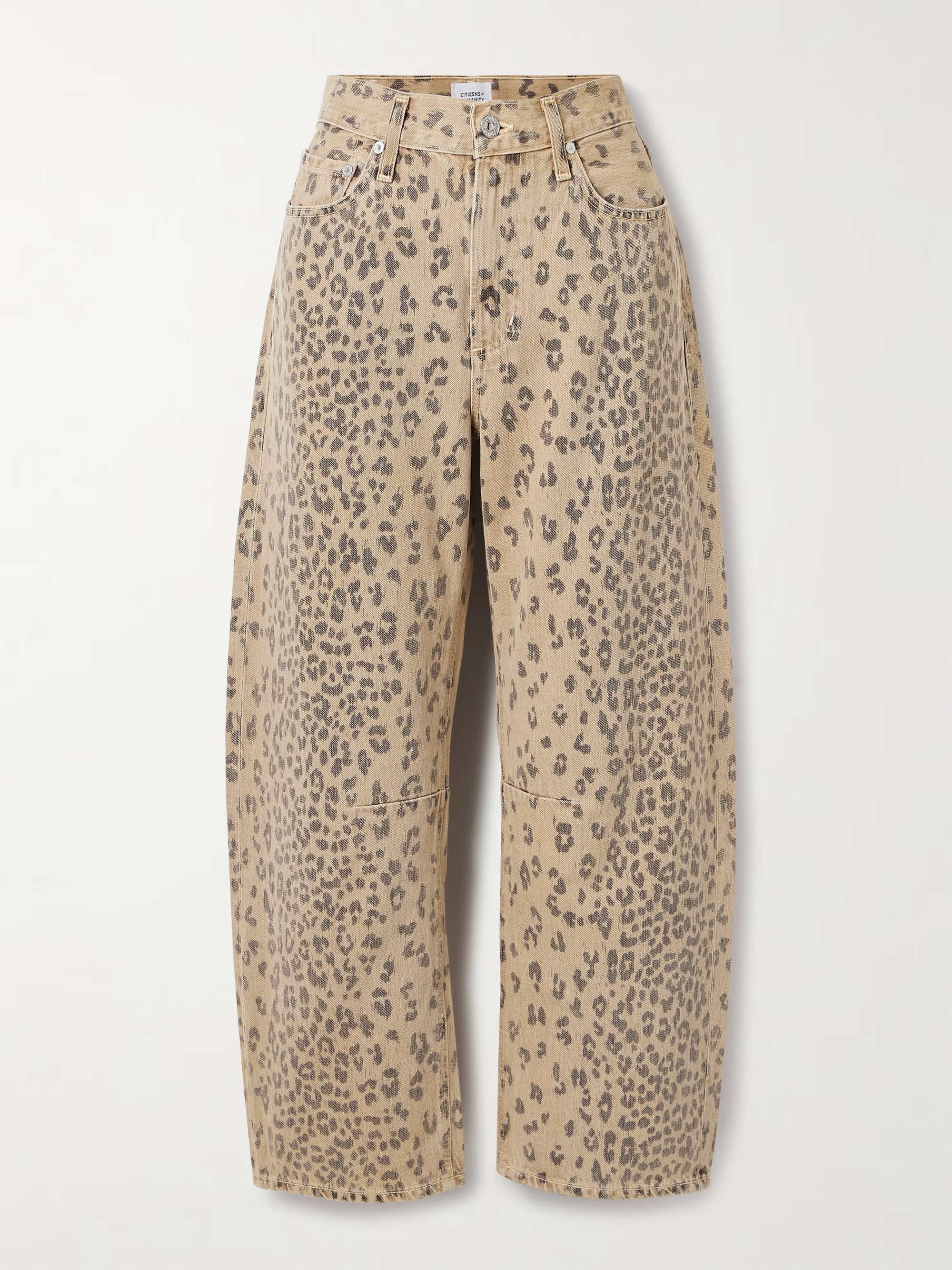 Miro leopard-print barrel-leg jeans | NET-A-PORTER APAC