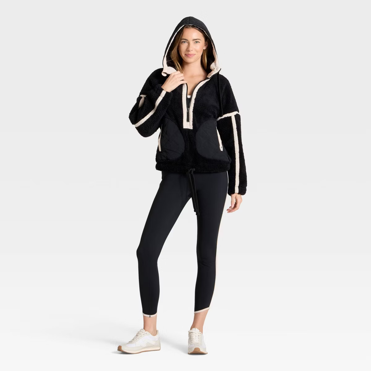 Women's Contrast High Pile 1/2 Zip Jacket - JoyLab™ | Target