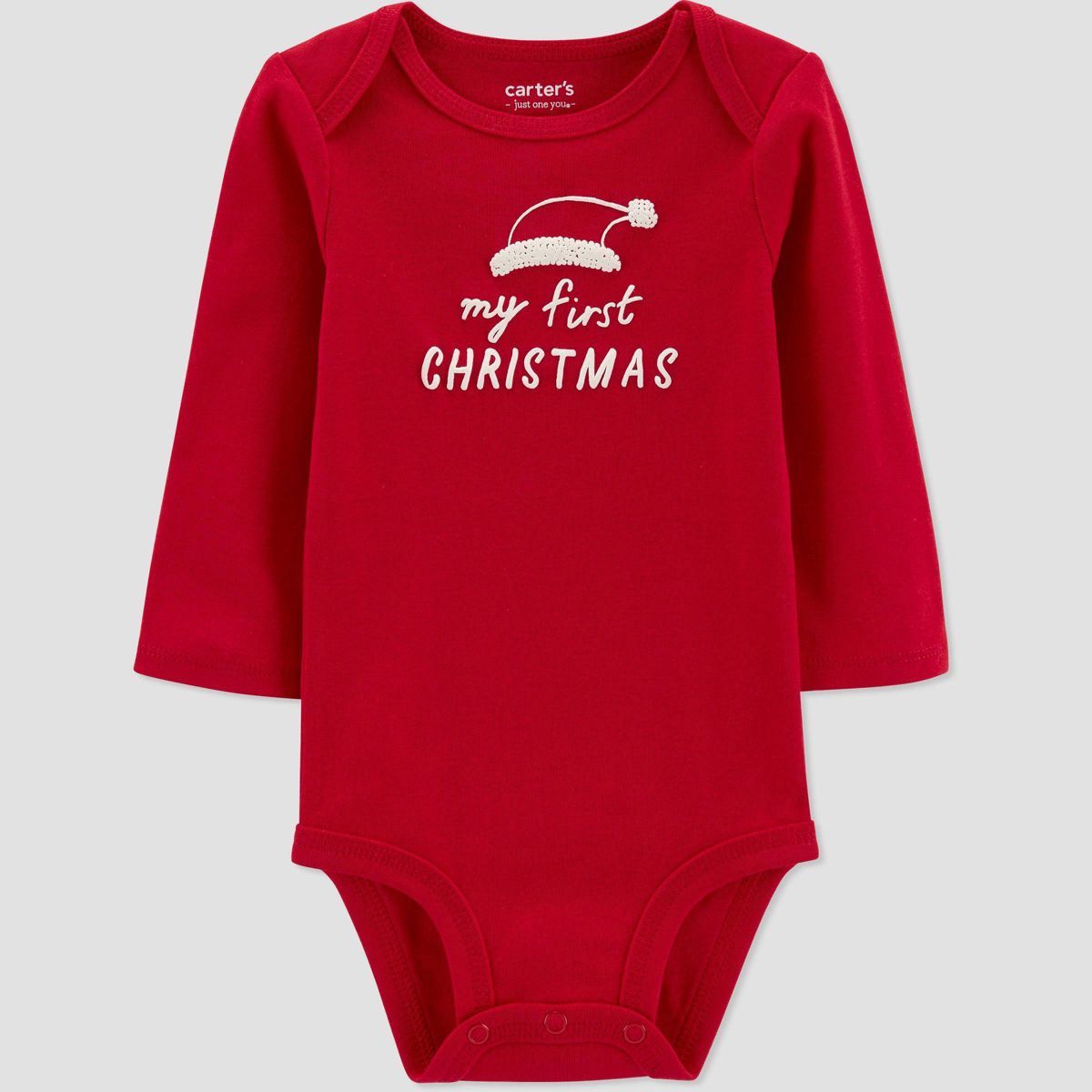Carter's Just One You®️ My First Christmas Baby Bodysuit - Red | Target