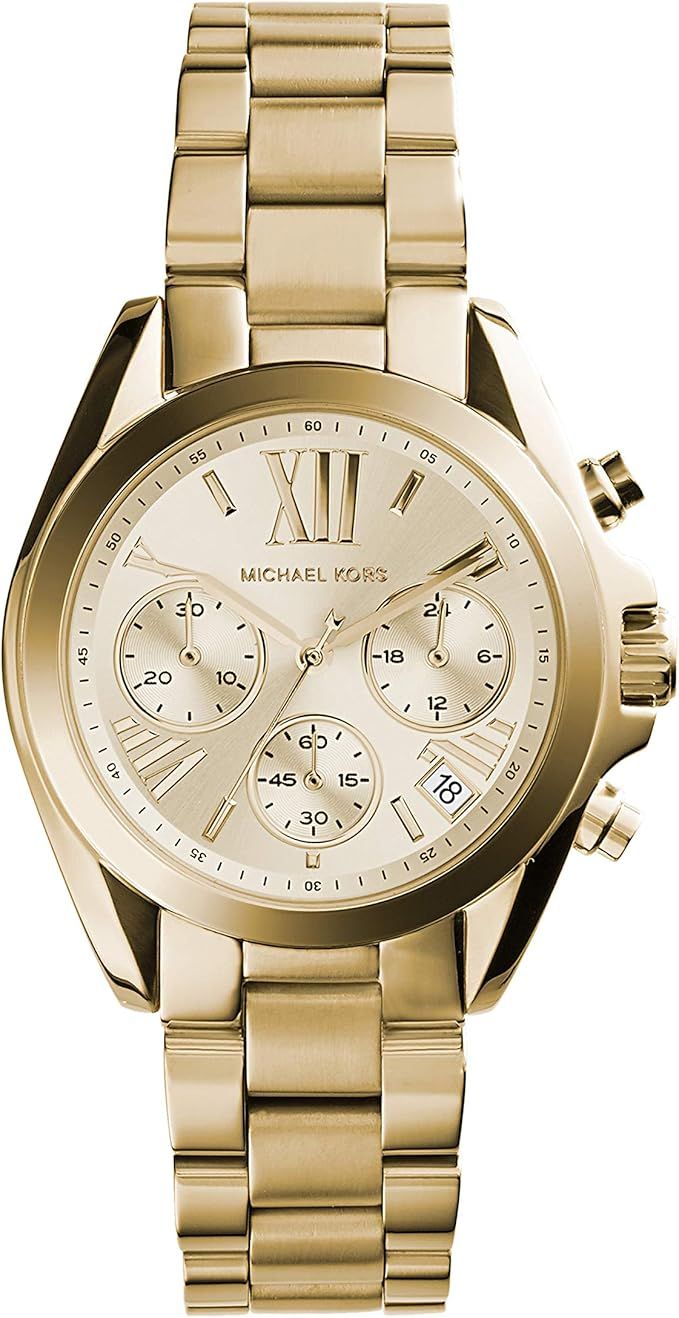 Michael Kors Mini Bradshaw Stainless Steel 36mm Chronograph Watch | Amazon (US)