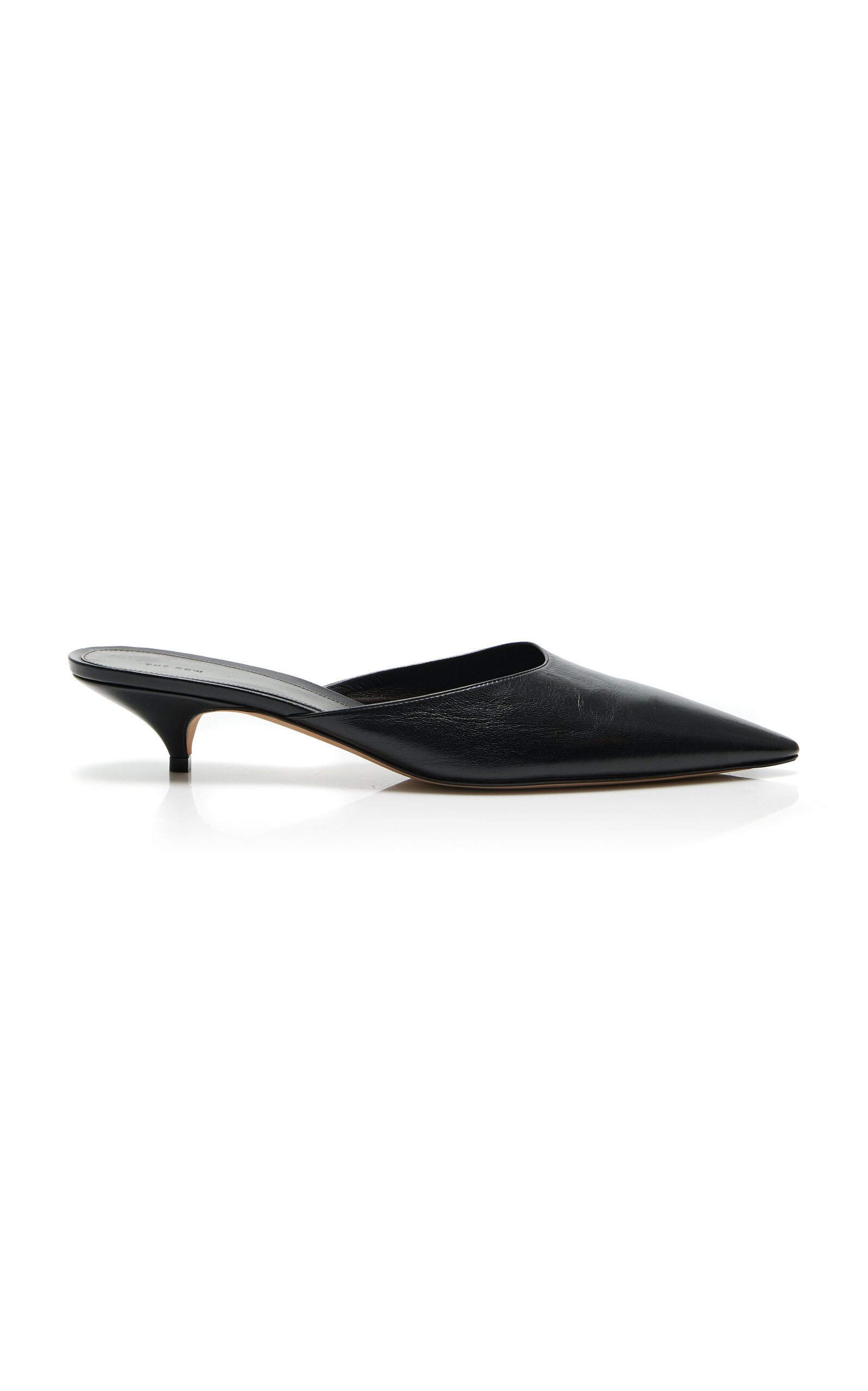 The Row Liisa II Leather Mules - Moda Operandi | Moda Operandi (Global)