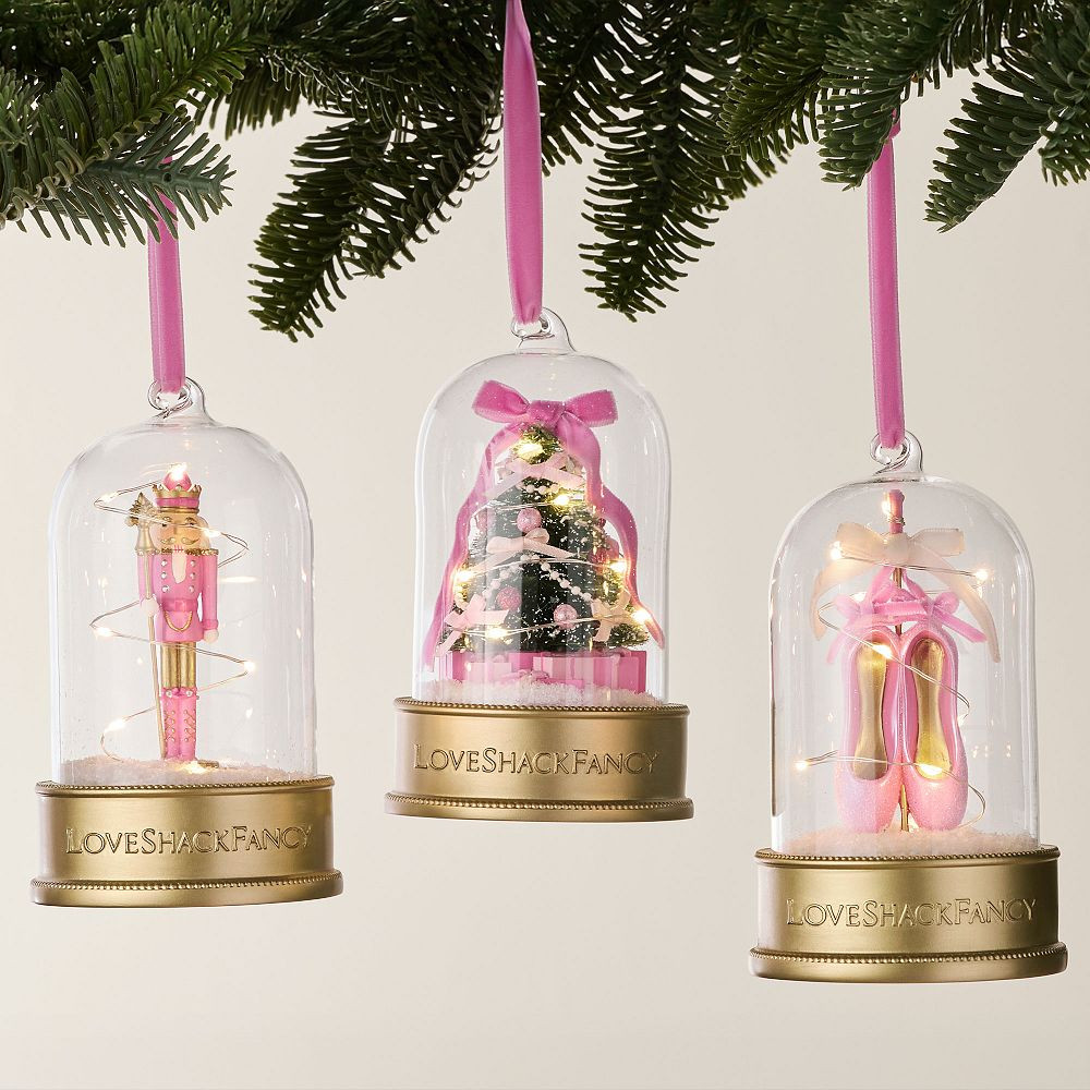 LoveShackFancy Light-Up Cloche Ornament Collection | Pottery Barn Teen