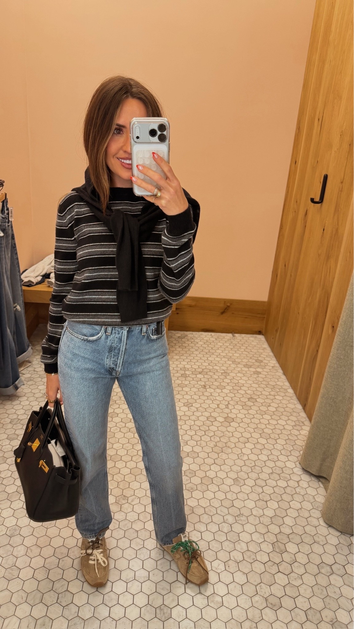 Yall sold these jeans out last year - they’re back and they’re on sale @Shopbop I’m in size 24 - sweater is old Aritzia