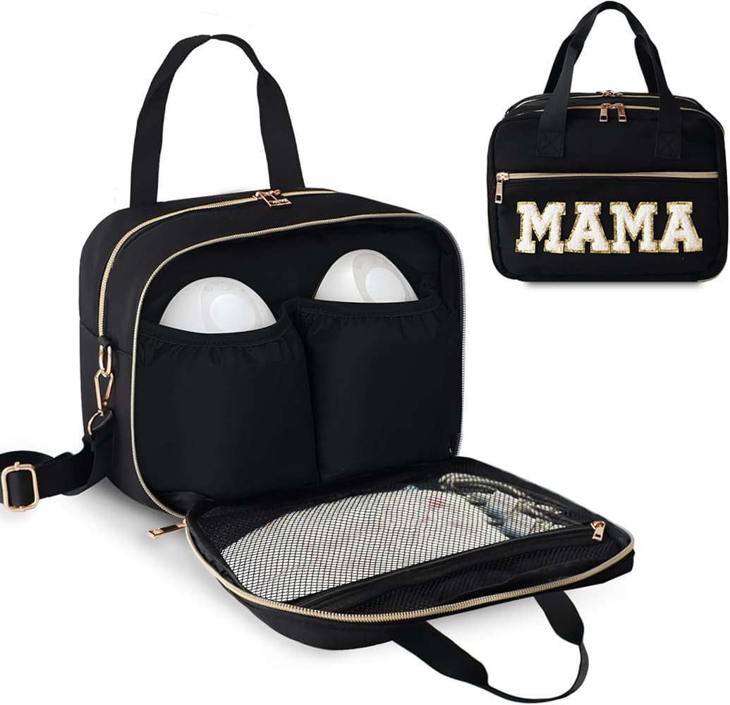 Wearable Breast Pump Bag with Cooler and Ice Pack Compatible with Elvie Pumps and Medela Pump in ... | Amazon (US)