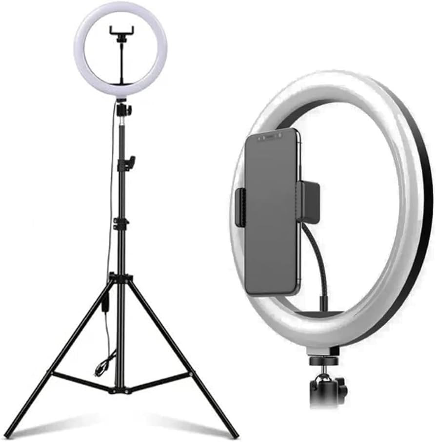 Ring Light Profissional 26cm Selfie Live Com Tripé 2 Metros Para Celular Anel Lâmpada Vídeo E ... | Amazon (BR)