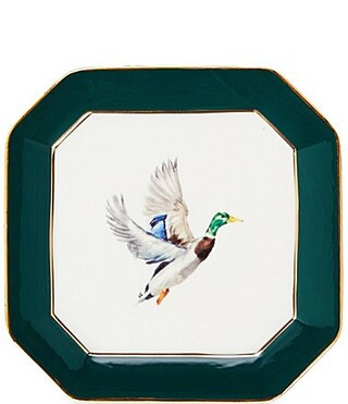 Southern Living Mallard Duck Square Trinket Glazed Accent Dish | Dillard's