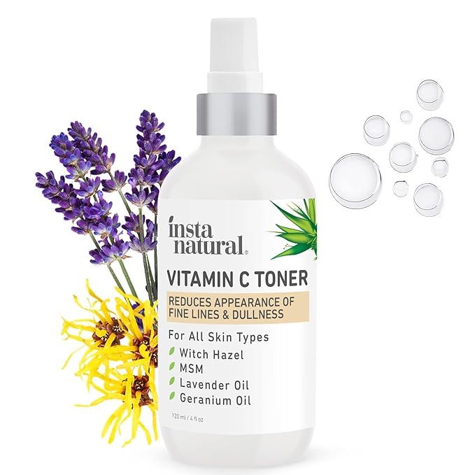 InstaNatural Vitamin C Facial Toner - Anti Aging Face Spray with Witch Hazel - Pore Minimizer & C... | Amazon (US)