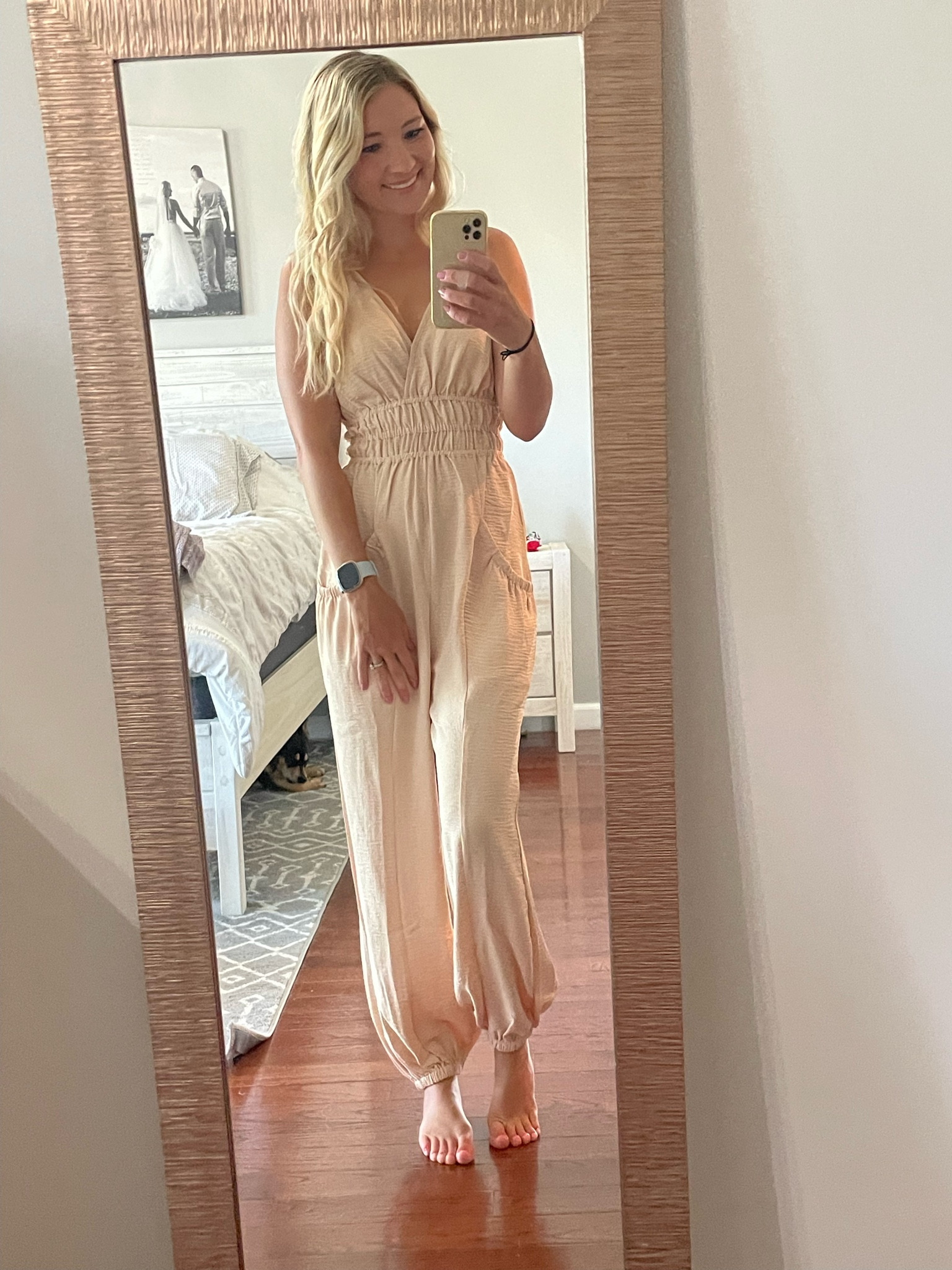 The perfect jumpsuit (even for a  5’ 1” girl which is typically hard to find)  This is super cute for spring, summer and fall!  On sale for $27.99 reg $48! 

#LTKFindsUnder50 #LTKFindsUnder100 #LTKStyleTip