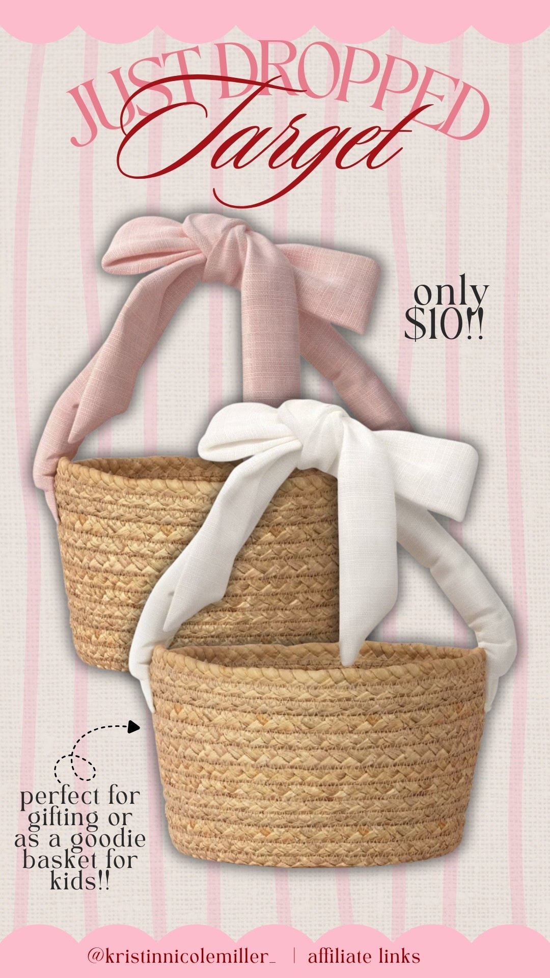 The most ADORABLE new baskets from Target!! Only $10 each 😳

Seasonal home Valentine’s Day basket decor decorations gifting gift ideas unique elegant aesthetic classy 

#LTKmomlife #LTKSeasonal #LTKHome