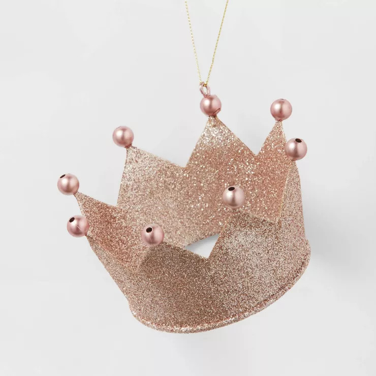 Metal Glitter Crown Christmas Tree Ornament - Wondershop™ | Target