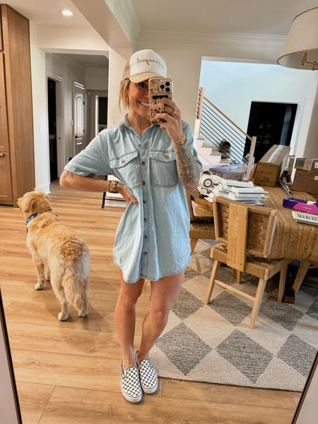 Second Sunday comfy fit🤎🌿love this denim Target dress so much! In the S! Hat is sold out I believe but I linked some similar ones 🫶🏼 hope you all had a great weekend!! 

Dress / spring outfit / summer fit inspo / comfy / vans / trucker hat / Holley Gabrielle 

#LTKFindsUnder100 #LTKFindsUnder50 #LTKStyleTip