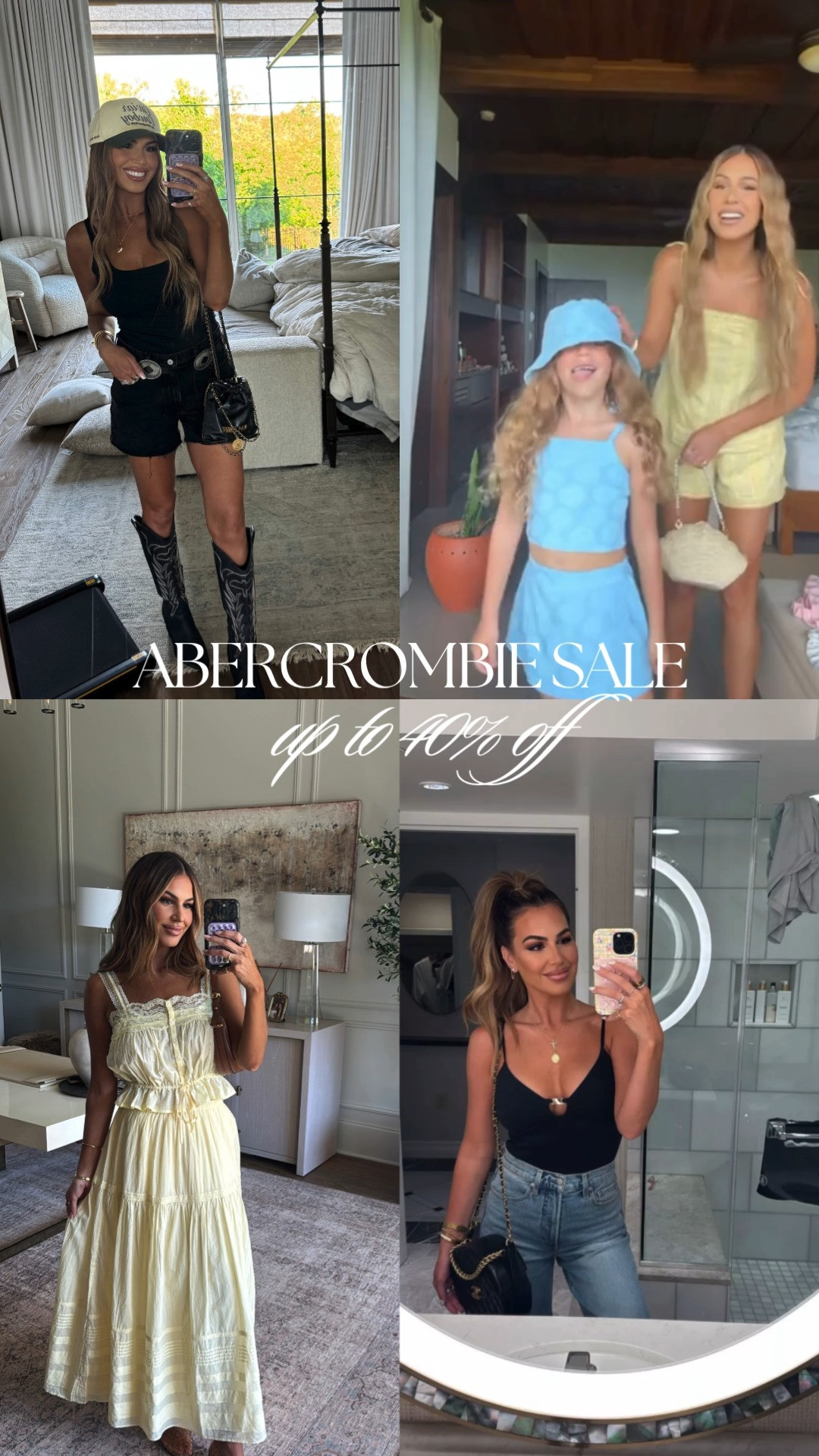abercrombie is up to 40% off! wearing a small in everything and a 27 in denim 💛 

 #LTKSaleAlert