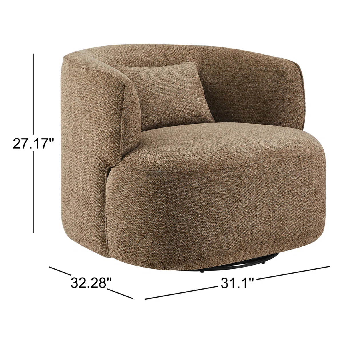 Olszewski CAL117 Compliant 31.1'' Wide Swivel Barrel Chairs（Set of 2） | Wayfair North America