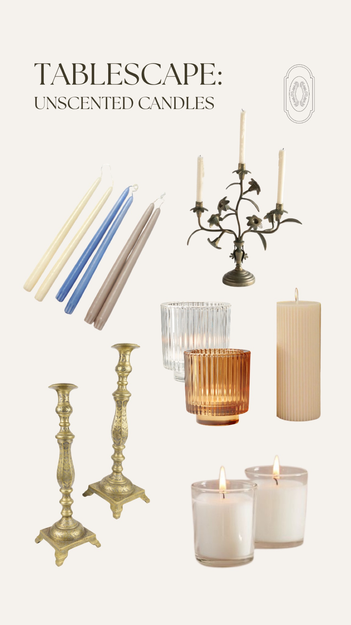 Use candles in your dinner party tablescape for a romantic feel🤍 

#LTKSeasonal #LTKParties #LTKHome