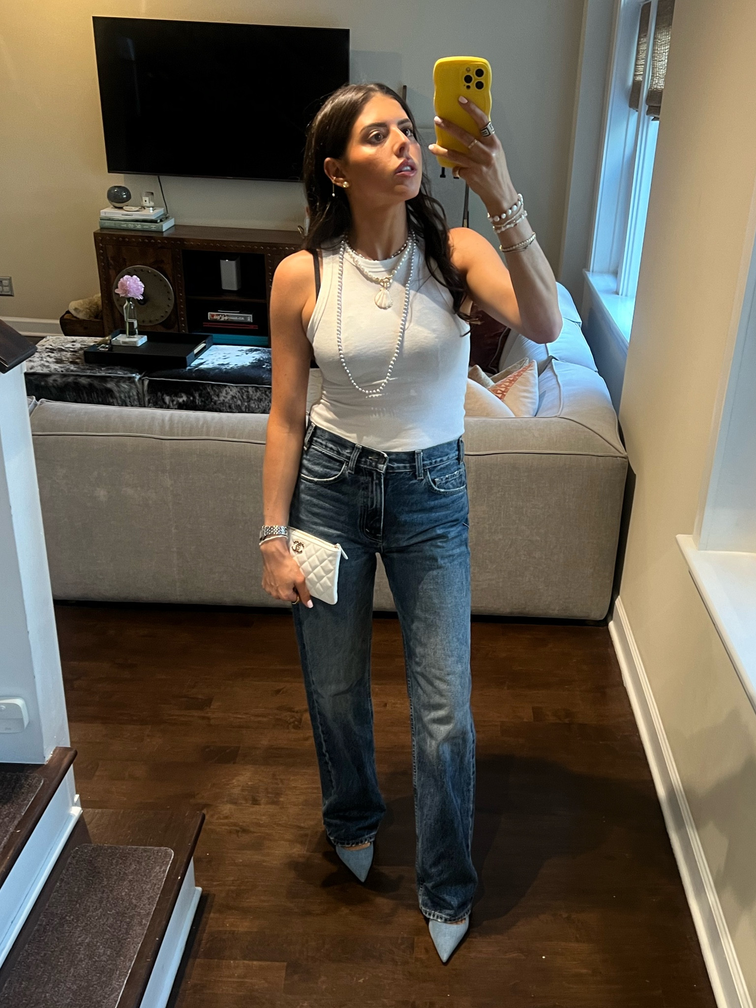 Friday night fit // and my favorite jeans are on sale!! 

#LTKSummerSales #LTKStyleTip #LTKShoeCrush