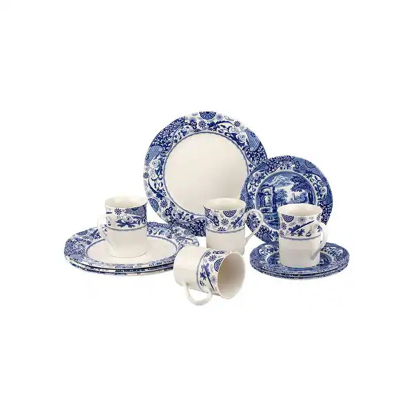 Spode Blue Italian Brocato 12 Piece Set | Bed Bath & Beyond