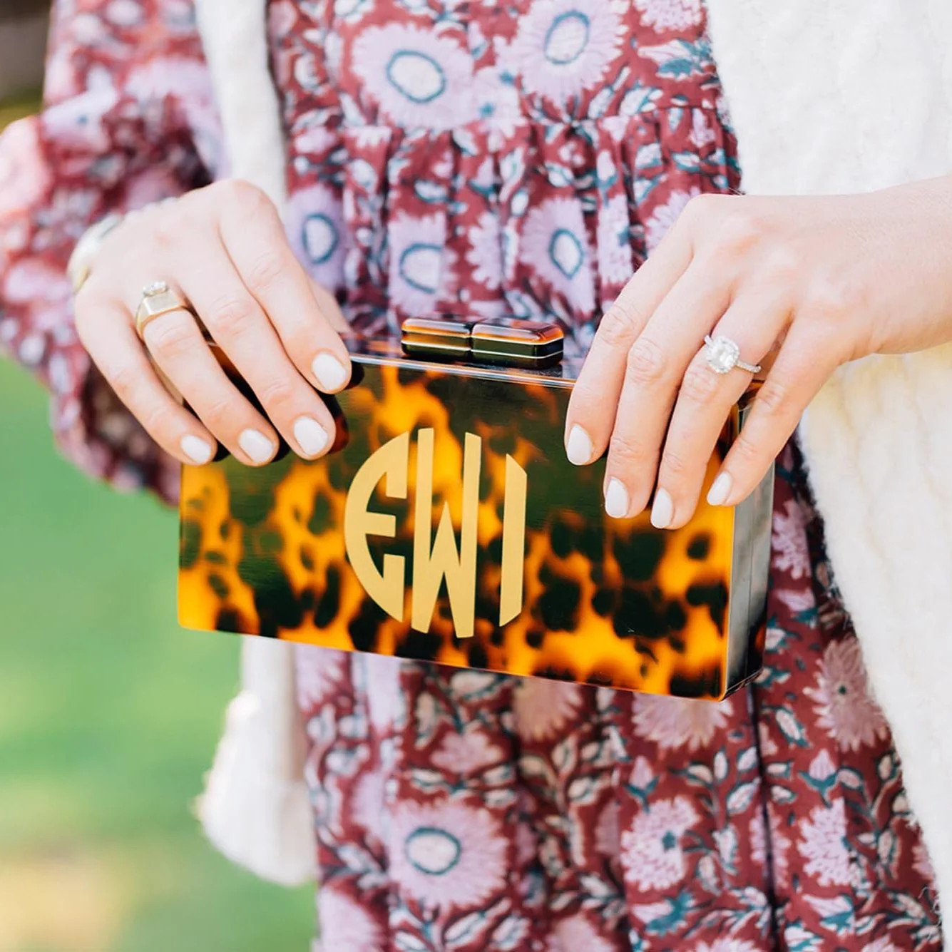 TORTOISE CLUTCH | The Monogram Corner
