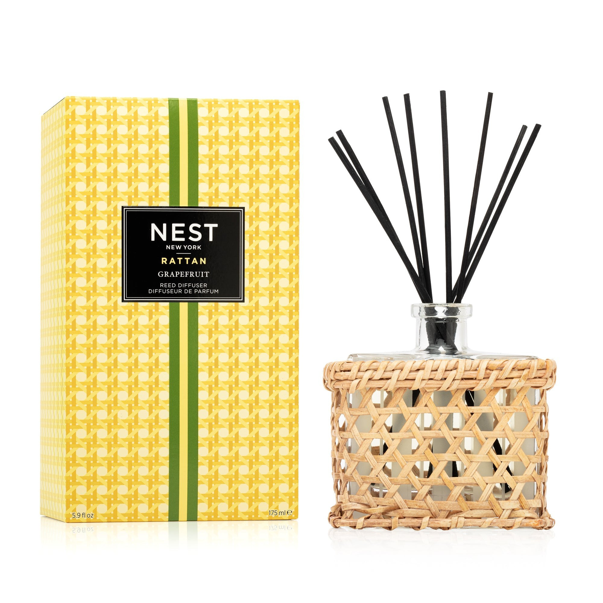 Rattan Grapefruit Reed Diffuser | NEST Fragrances