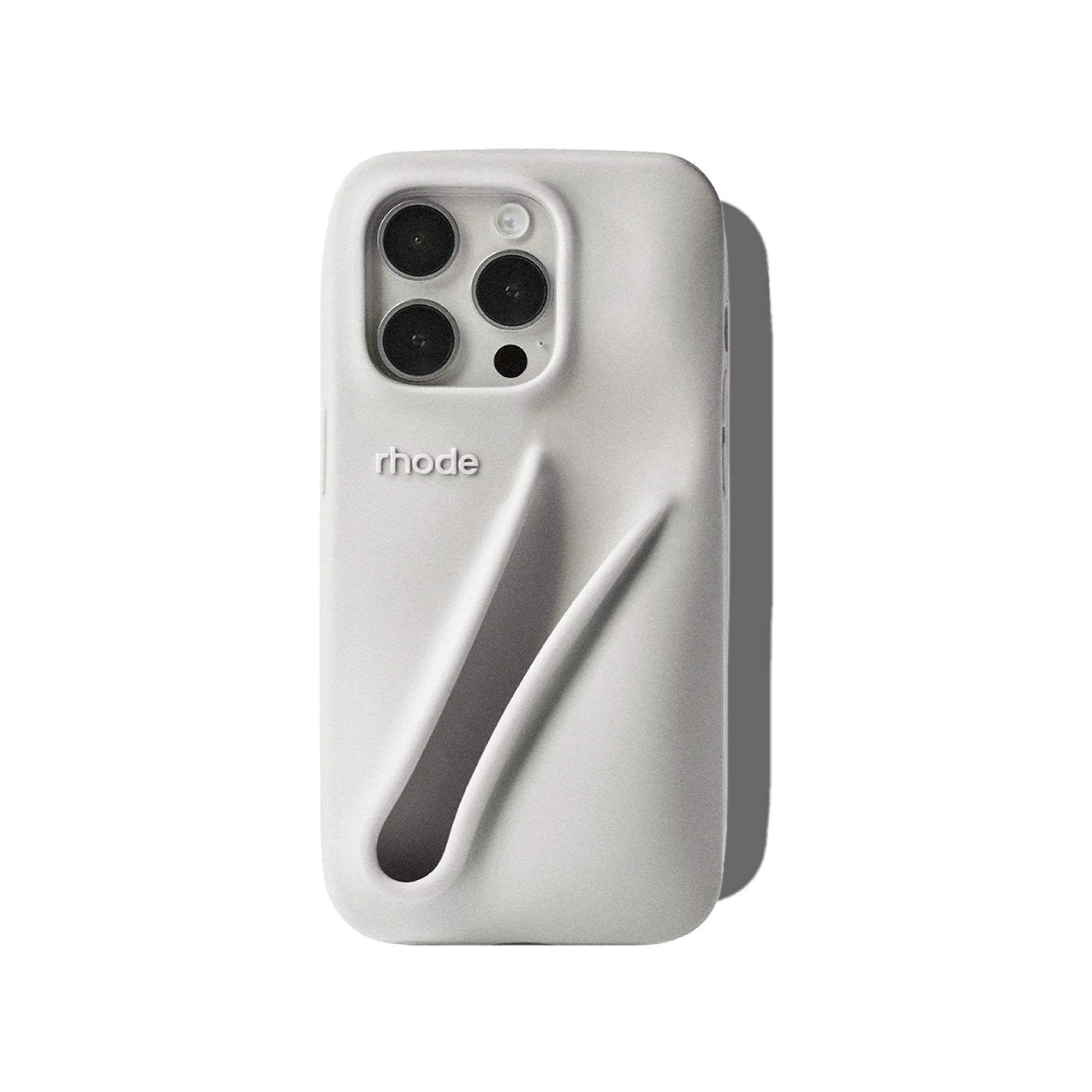 lip case - iphone 15 pro / grey | rhode skin