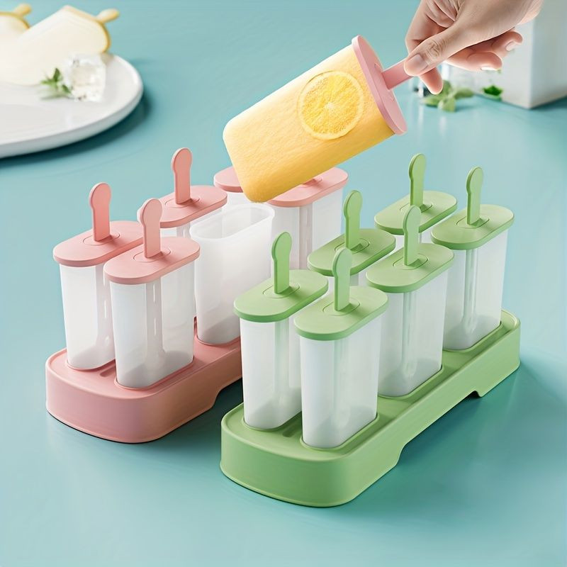 1pc DIY Ice Cream Mold - Homemade Popsicles, Sorbet, and Frozen Ice Cubes - 6-Hole Pack | Temu Affiliate Program