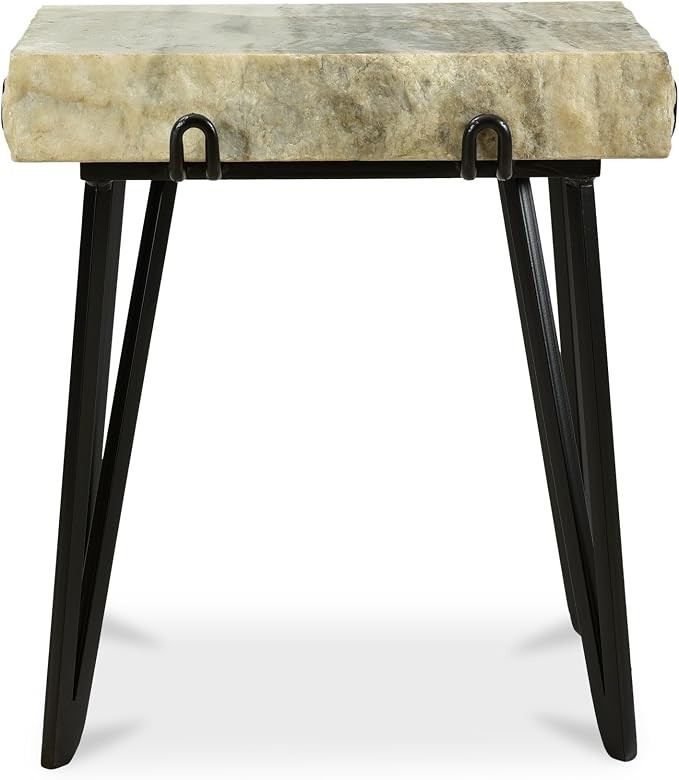 Melville Accent Table - Sand-Brown Marble | Amazon (US)