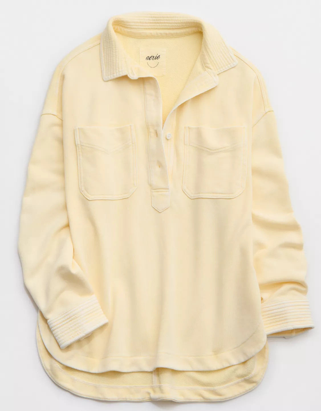 Aerie Popover Polo Sweatshirt | American Eagle Outfitters (US & CA)