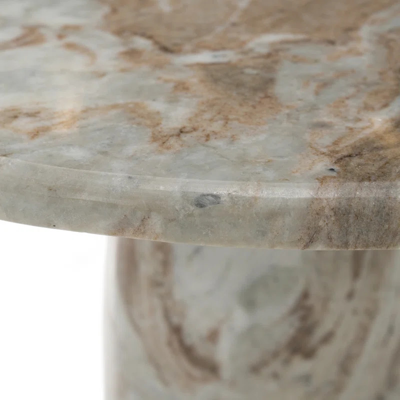Isaac - Modern Natural Marble Round Coffee Table | Wayfair North America