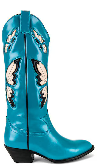 Fly-Away Boot in Blue | Revolve Clothing (Global)