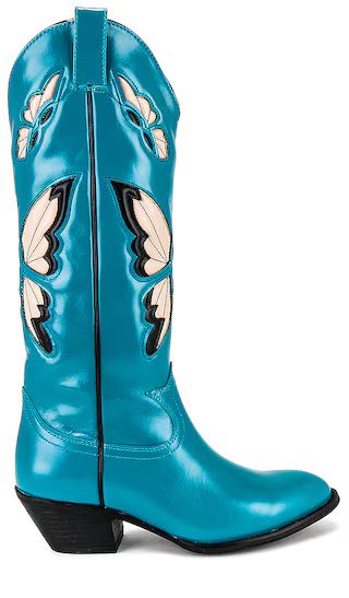 Fly-Away Boot in Blue | Revolve Clothing (Global)