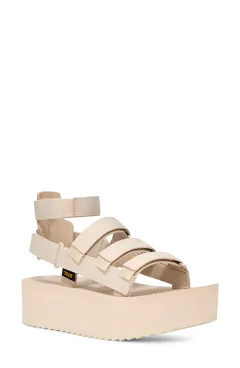Teva Mevia Flatform Strappy Sandal in Birch at Nordstrom Rack, Size 11 | Nordstrom Rack