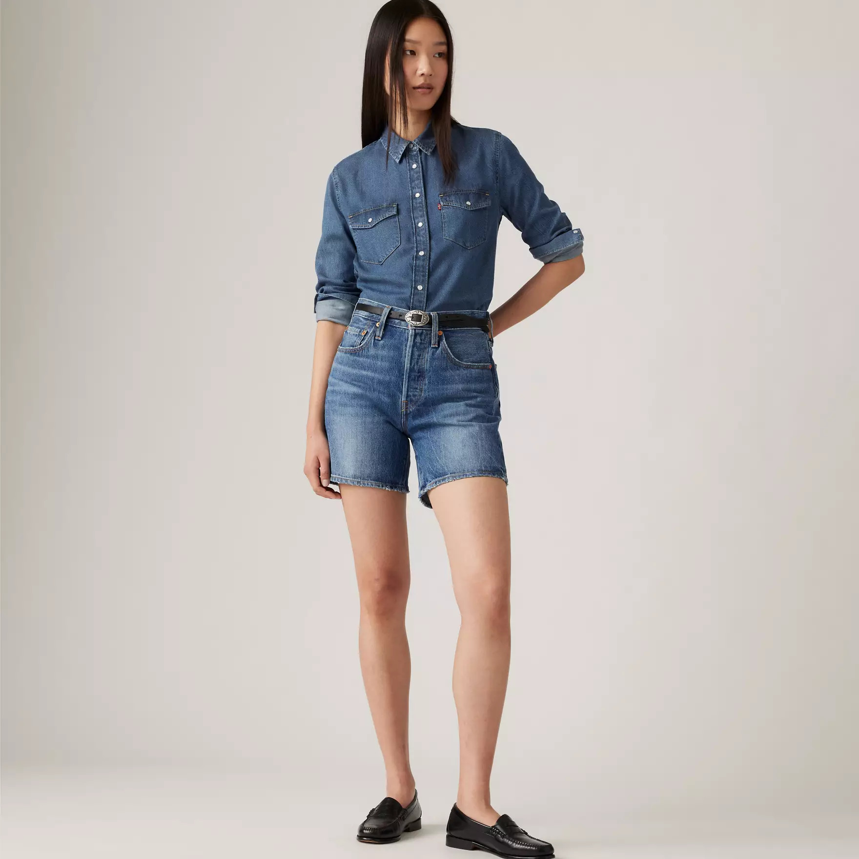 501® Mid Thigh Women's Shorts | LEVI'S (US)