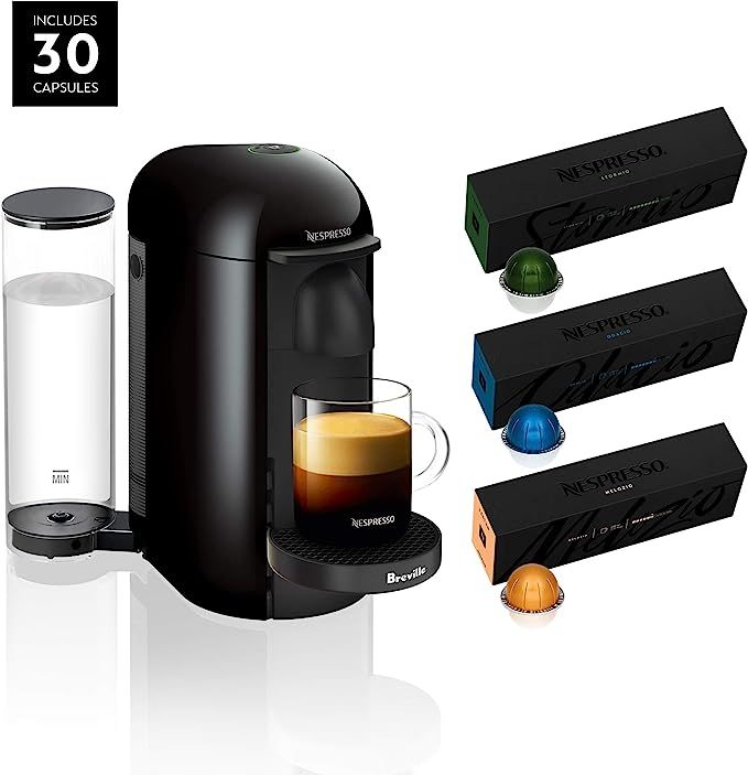 Nespresso VertuoPlus Coffee and Espresso Maker by Breville, Ink Black with BEST SELLING COFFEES I... | Amazon (US)