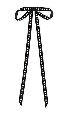 Jennifer Behr Annalee Bow Barrette in Black Pearl from Revolve.com | Revolve Clothing (Global)