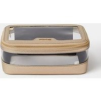 Accessorize Clear Make Up Bag - Gold | Very (UK)