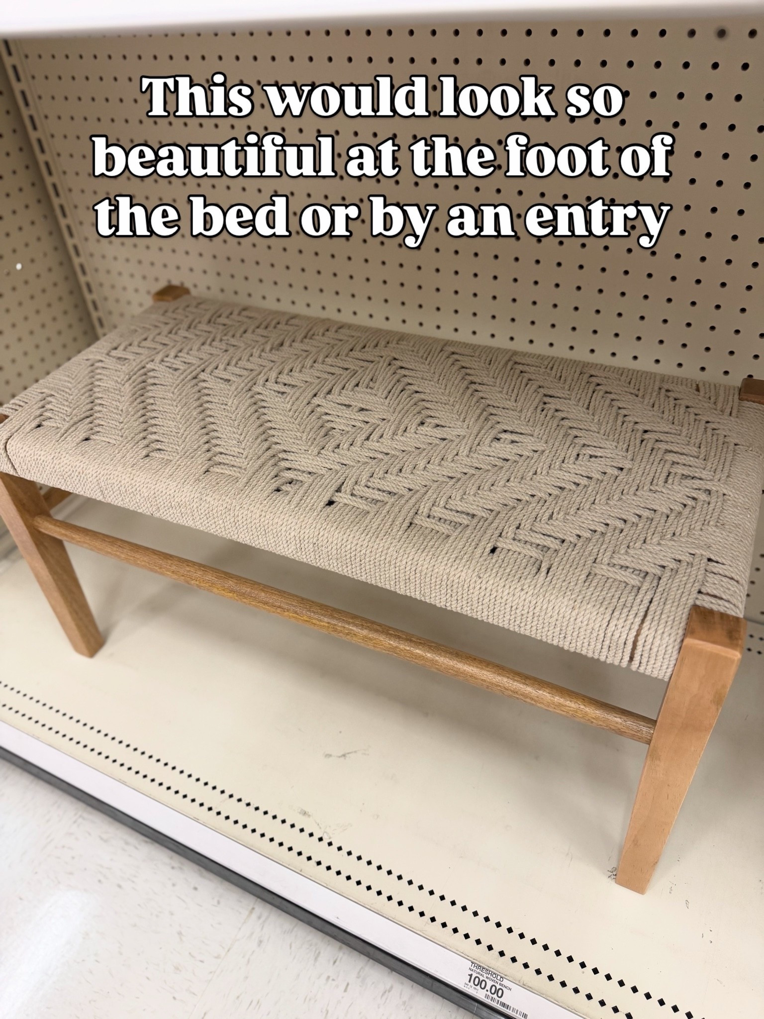 This woven bench looks so much more expensive than it is! The neutral fabric, textured pattern, and warm wood legs would look beautiful at the foot of a bed, in an entryway, or as extra seating in a living room. Such a gorgeous affordable home find! 🤎

#LTKHome #AffordableHomeDecor #HomeDecorFinds #NeutralHome