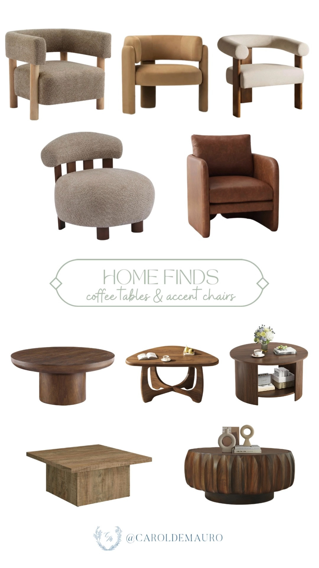 furniture finds, wooden coffee tables, accent chairs, amazon home, cozy chairs, living room furniture, neutral home, modern farmhouse

#LTKHome