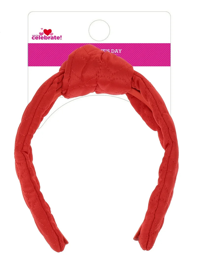 Way to Celebrate Valentine's Day Gold and Pink Headband, 1 Piece | Walmart (US)