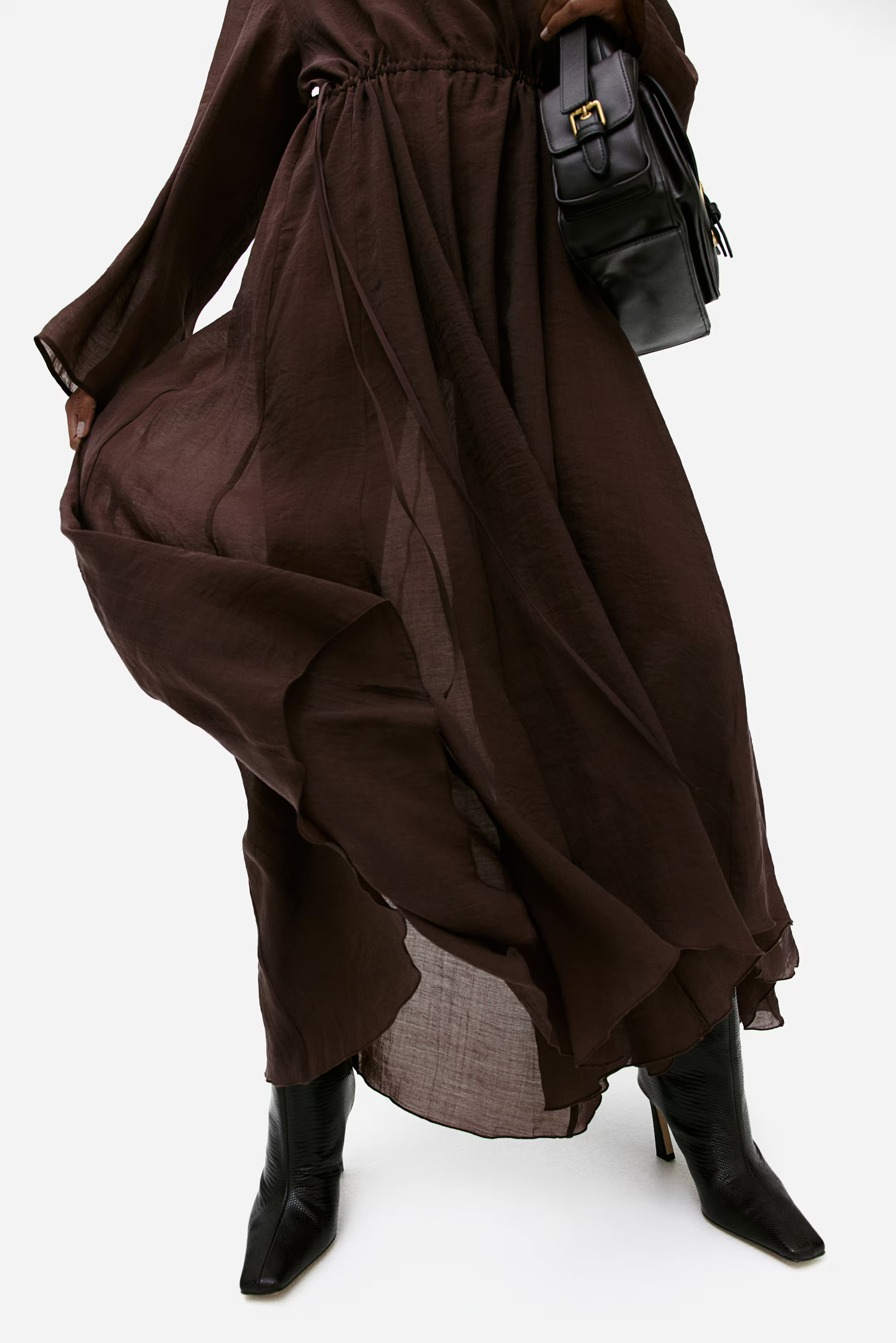 Kleid mit Kordelzügen | H&M (DE, AT, CH, NL, FI)