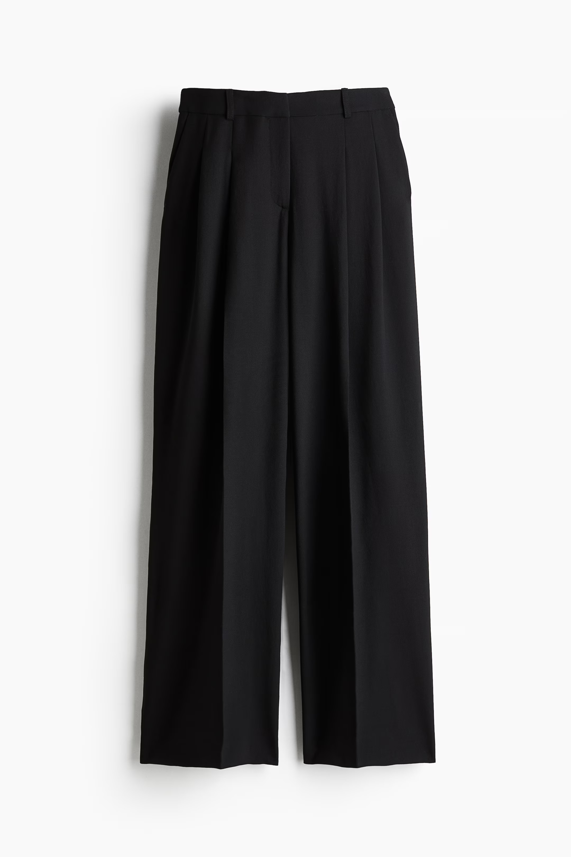 Wide tailored trousers - Black - Ladies | H&M GB | H&M (UK, MY, IN, SG, PH, TW, HK)