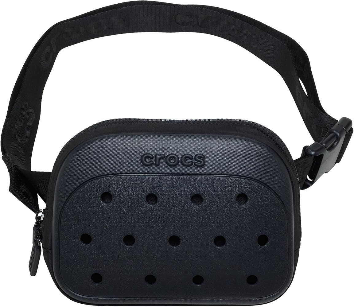 Crocs Classic Belt Waist Bag, Customizable Fanny Pack, Personalize with Jibbitz Charms, Black, On... | Amazon (US)