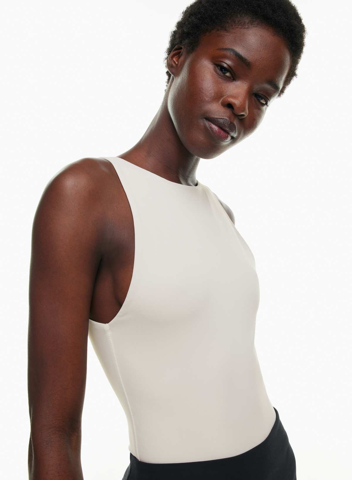 Aritzia Women's Original Contour '90S Bodysuit in Matte Pearl | Large | Aritzia