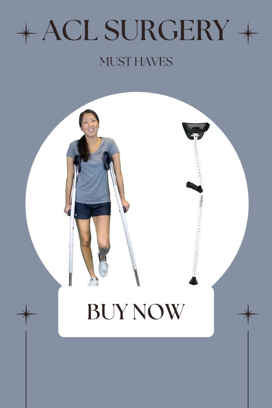 The most comfortable crutches ever! Many compliments from therapist and surgeons

#LTKFitness #LTKU #LTKFind