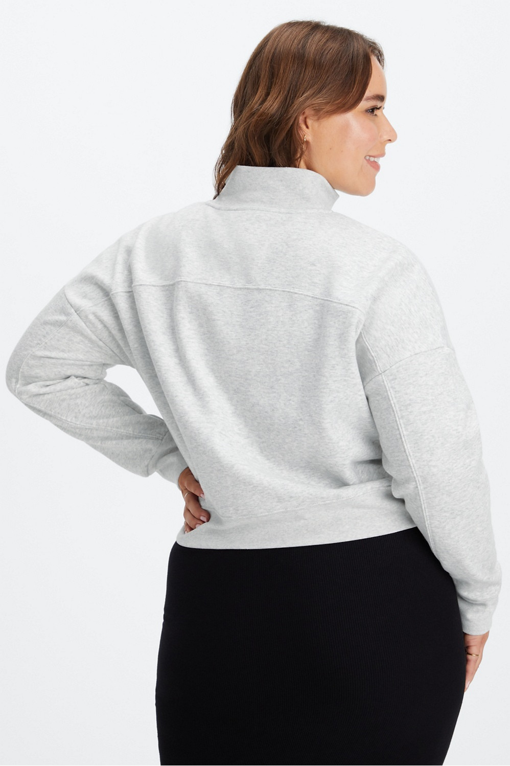Catarina Mock Neck Zip Pullover | Fabletics - North America